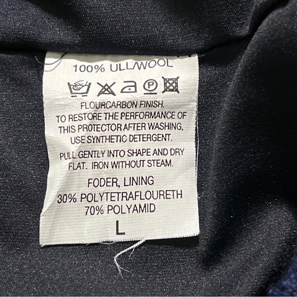 Oscar Jacobson L Large Retro Wool Sweater Wind Stopper Windbreaker pullover - Picture 4 of 8